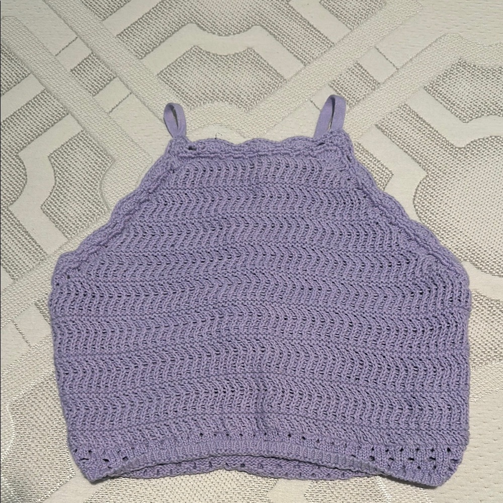 Hollister Lavender Knit Halter Top
